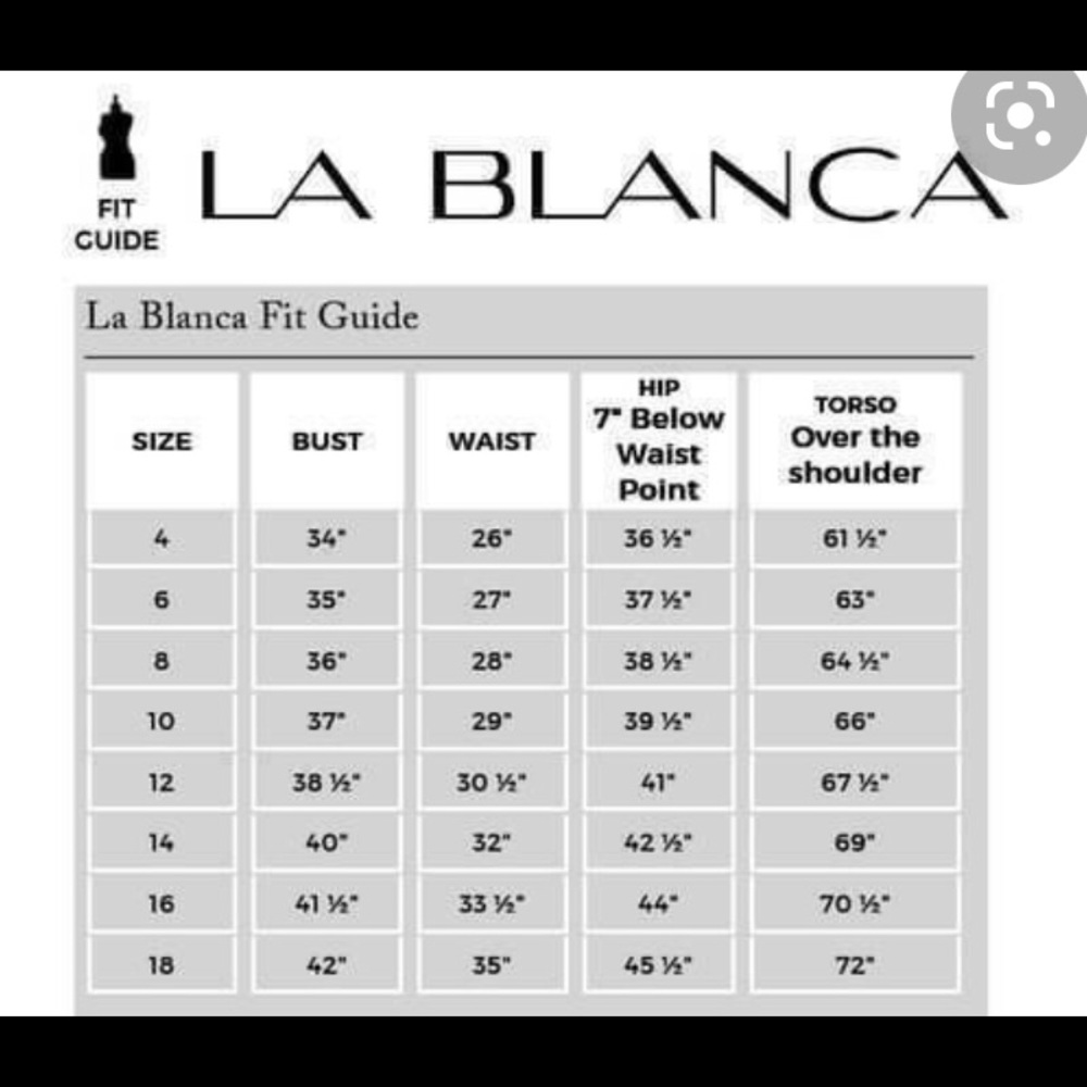NEW La Blanca one piece swimsuit -white/green - Picture 9 of 9